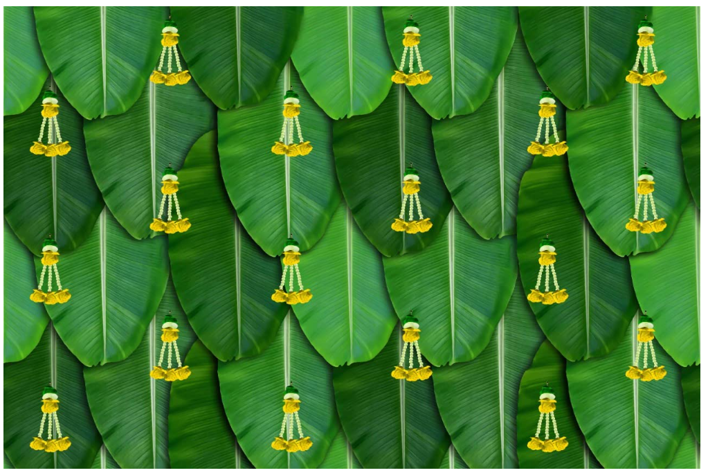 Banana Leaf Curtain Backdrop Decorations Cloths